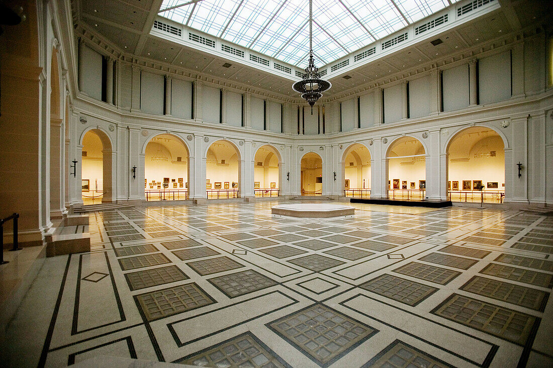 Courtyard of the Brooklyn Museum of Art. Brooklyn. New York City. New York. United States