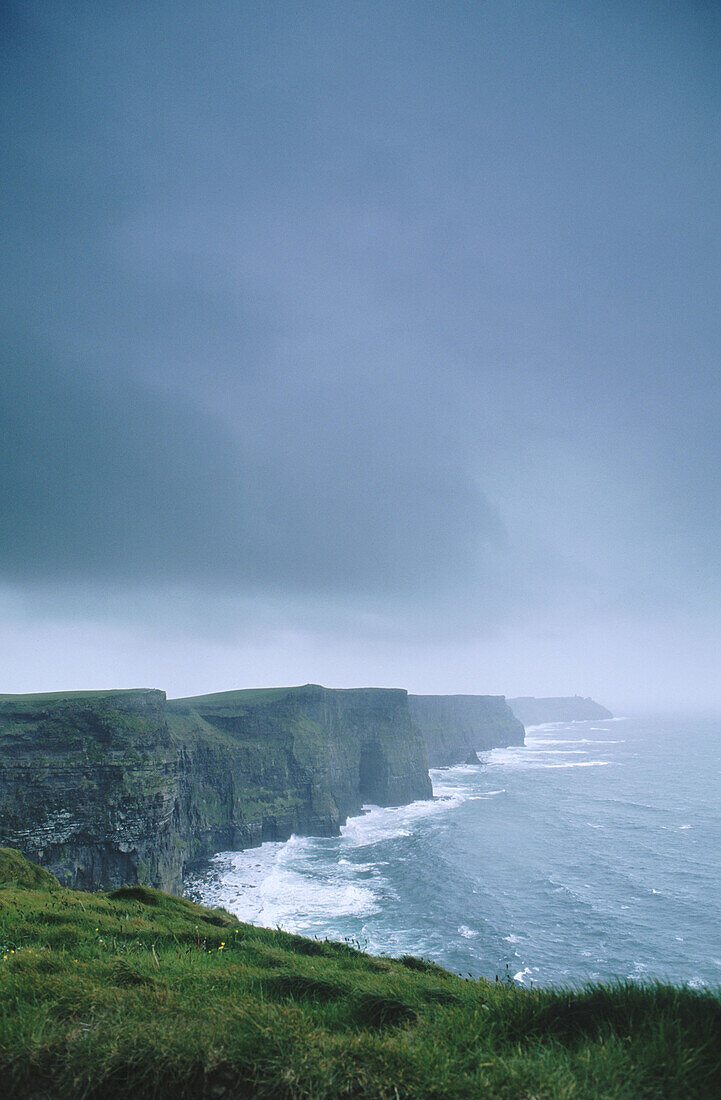 Cliffs of Moher in the Burren. County Clare. Republic of Ireland