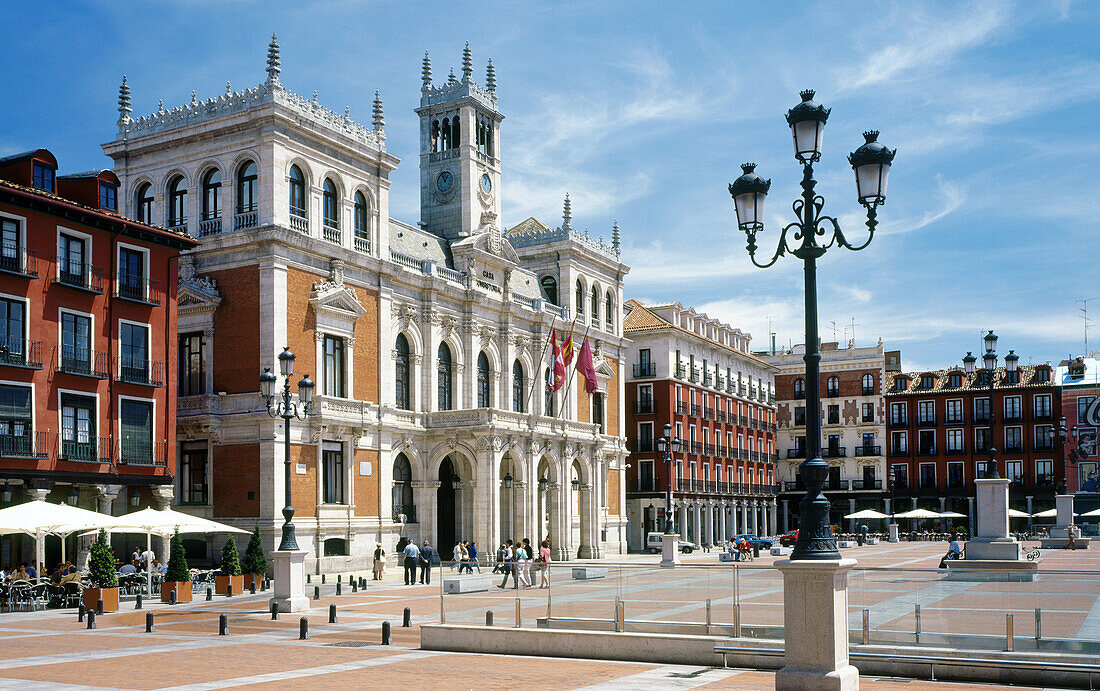 Town Hall in Main Square, Valladolid. Castilla-León, Spain