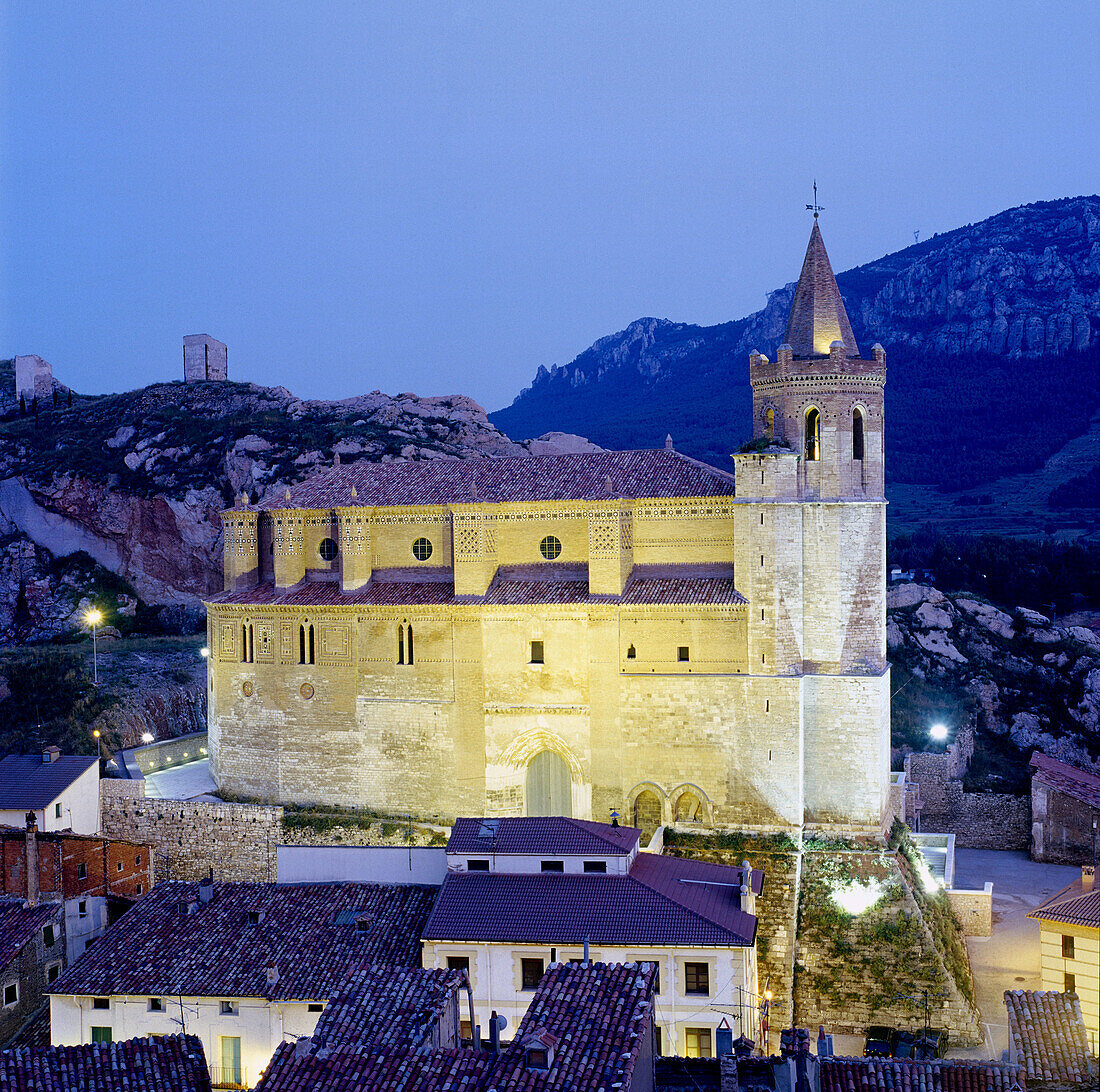 Church of Santiago, Montalbán. Teruel province, Aragón, Spain