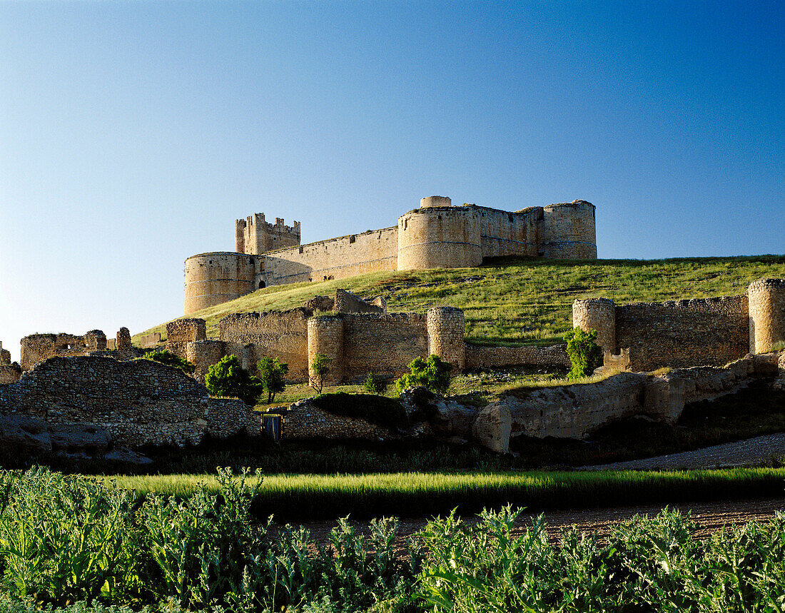 Castle (15th-16th century), Berlanga de Duero. Soria province, Castilla-León, Spain