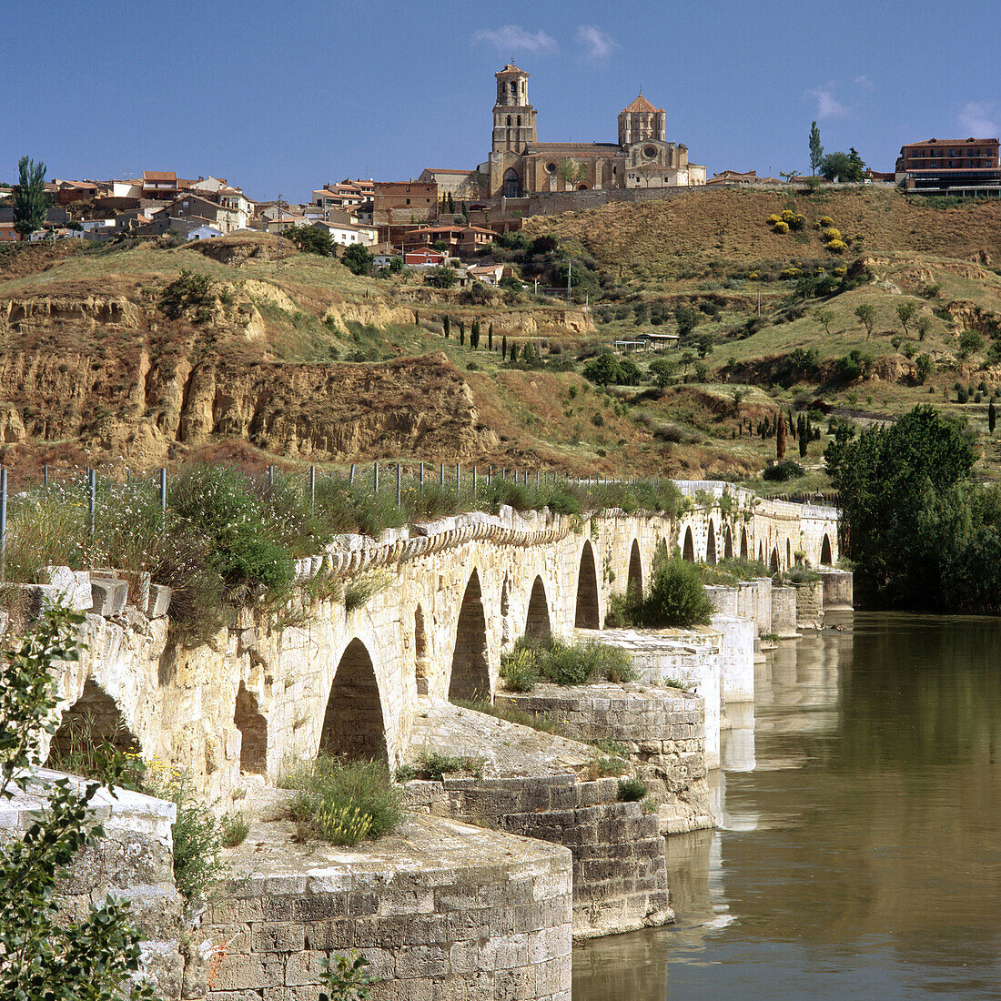 Medieval bridge over Douro river, Toro. Zamora province, Castilla-León, Spain