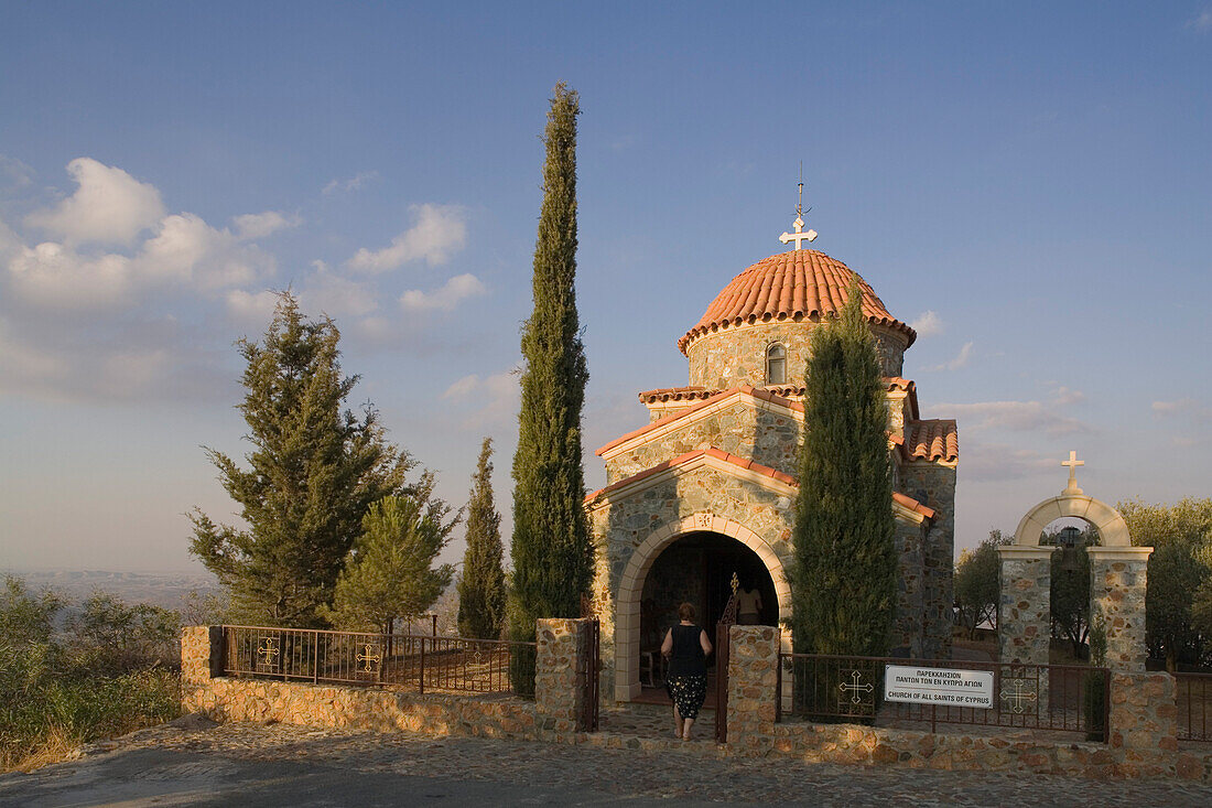 Stavrovouni Kloster auf einer Bergspitze, Griechisch Orthodoxe Kloster, bei Larnaka, Südzypern, Zypern