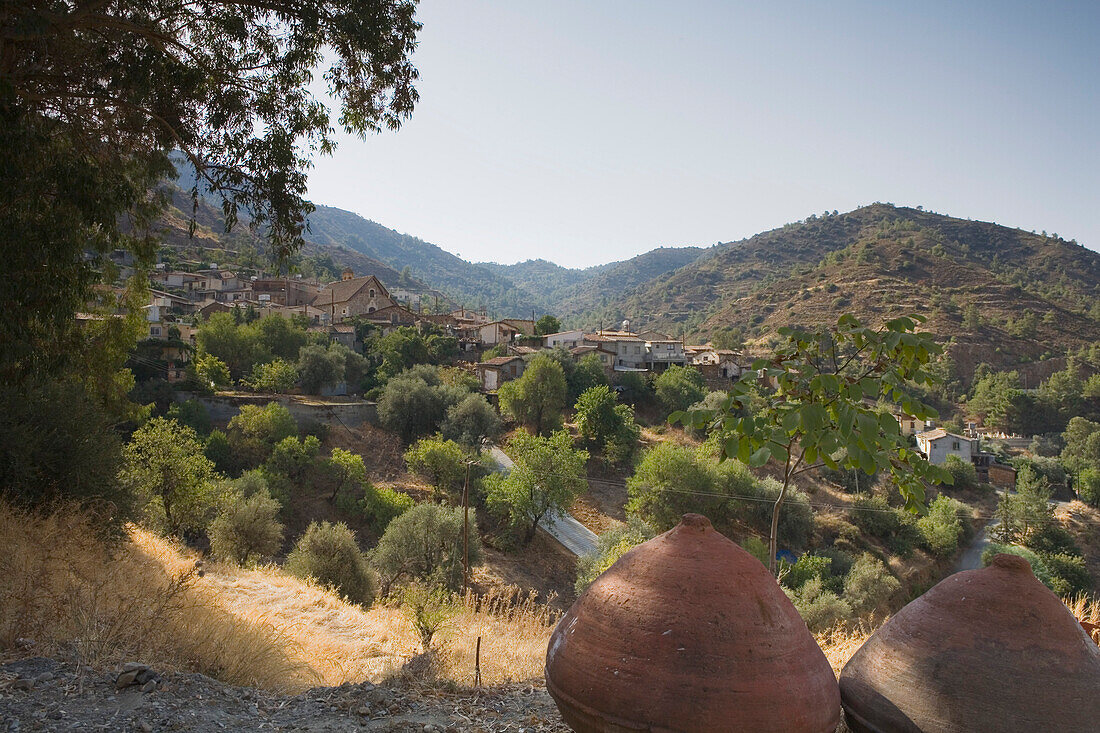 Gourri village in the Troodos mountains, Cyprus
