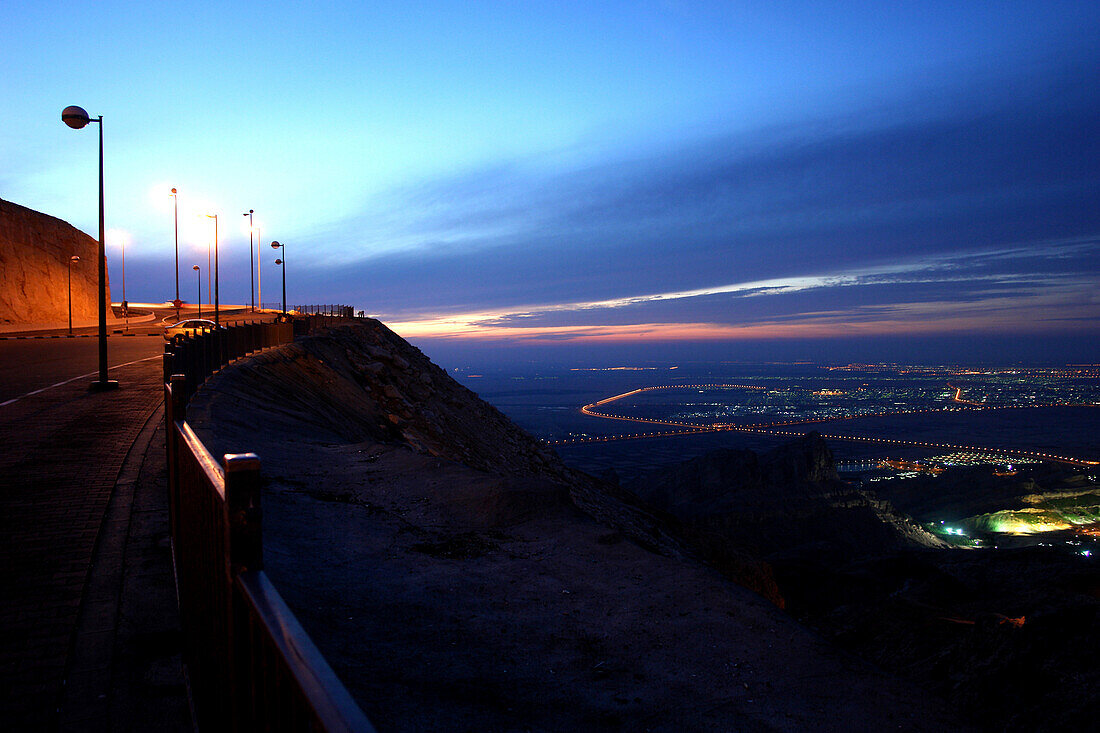 Blick vom Jebel Hafeet, Al Ain, Abu Dhabi, Vereinigte Arabische Emirate, VAE