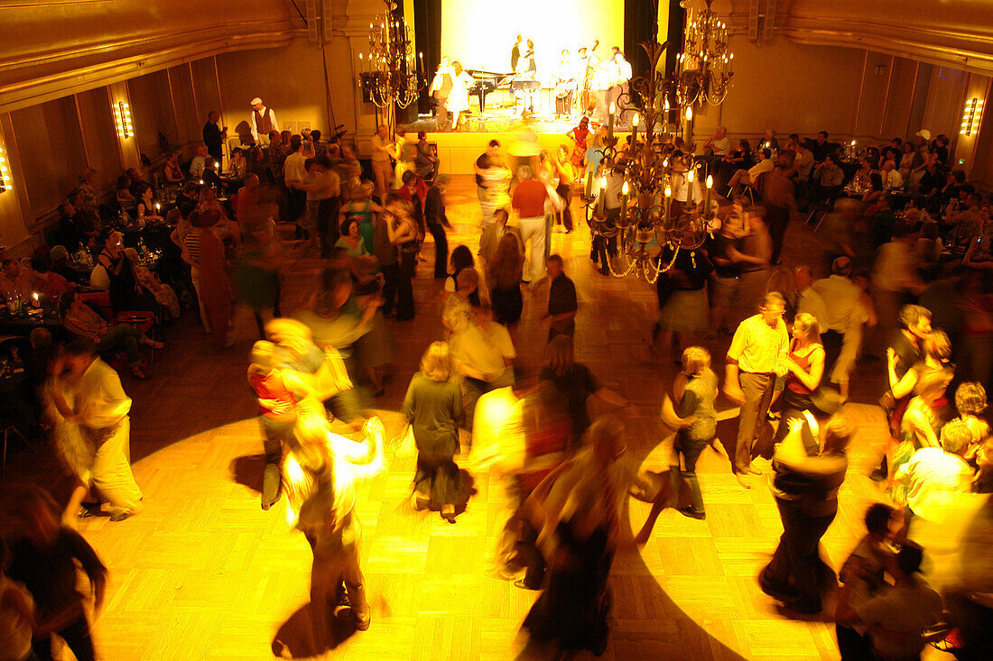 Ballroom dancing at Saalbau, Neukoelln District, Berlin, Germany