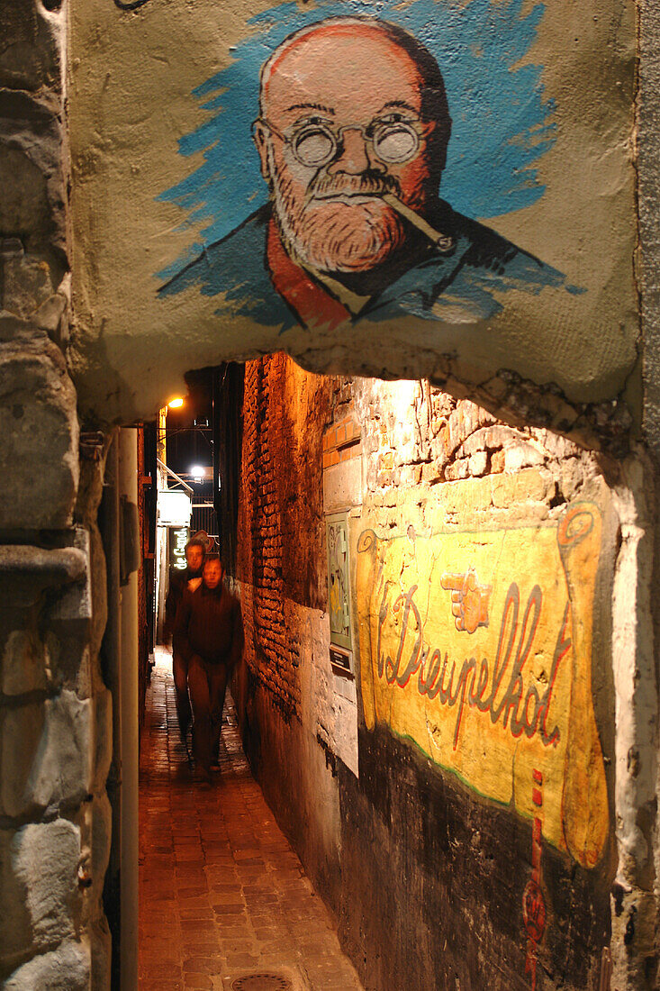 Bar, Kneipe in der Altstadt von Gent, Flandern, Belgien