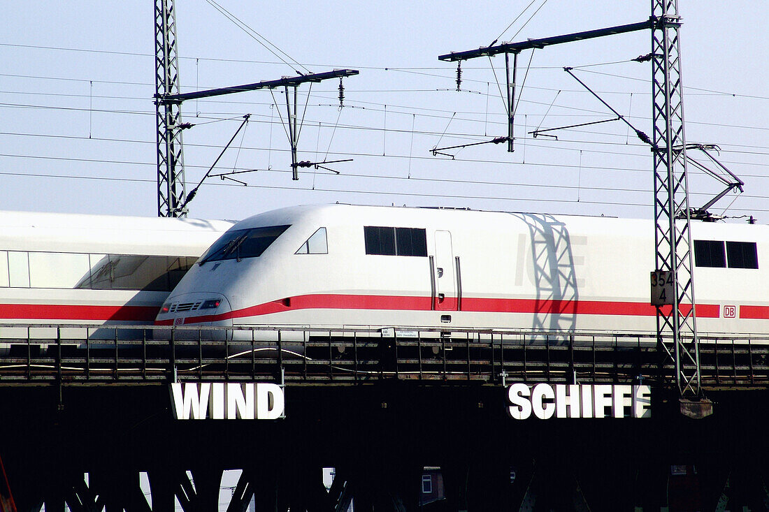 ICE Züge, Hamburg, Deutschland