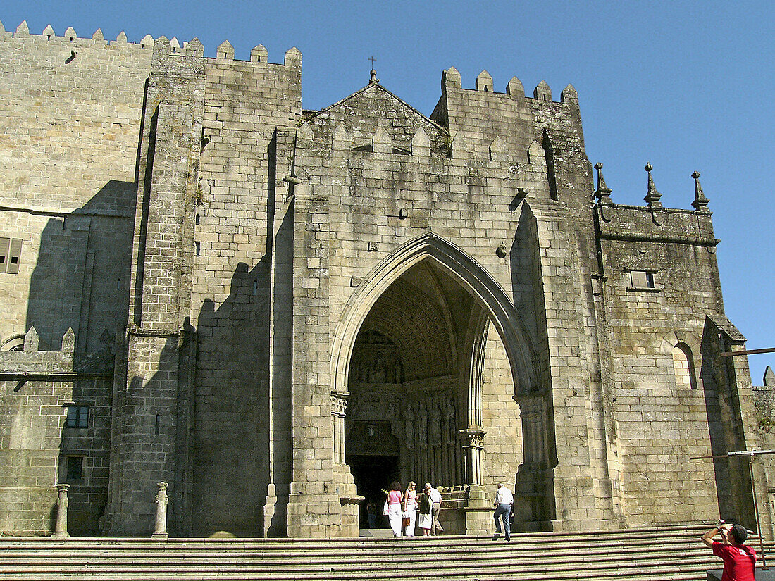 Tui cathedral. Galicia. Spain.