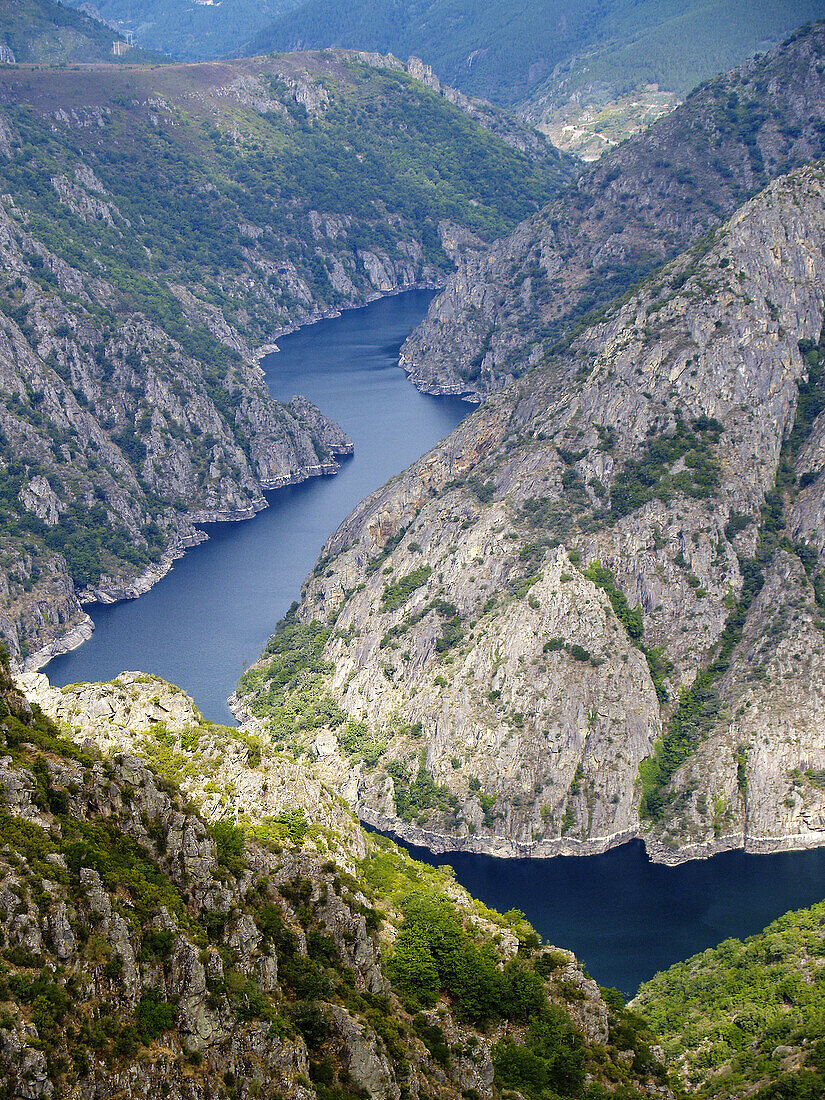 Sil river canyon. Orense province, Galicia, Spain