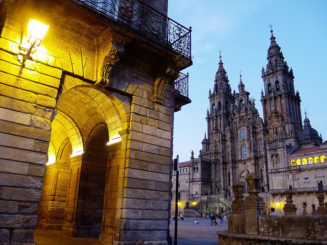 Cathedral, Santiago de Compostela. La Coruña province, Galicia, Spain