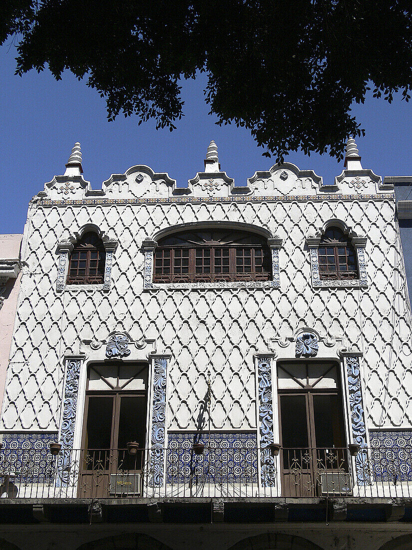 Colonial architecture. Puebla. Mexico.