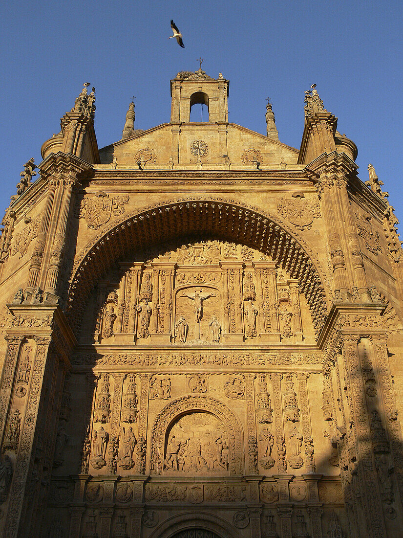 Main front of San Esteban convent. Salamanca. Castilla-León, Spain
