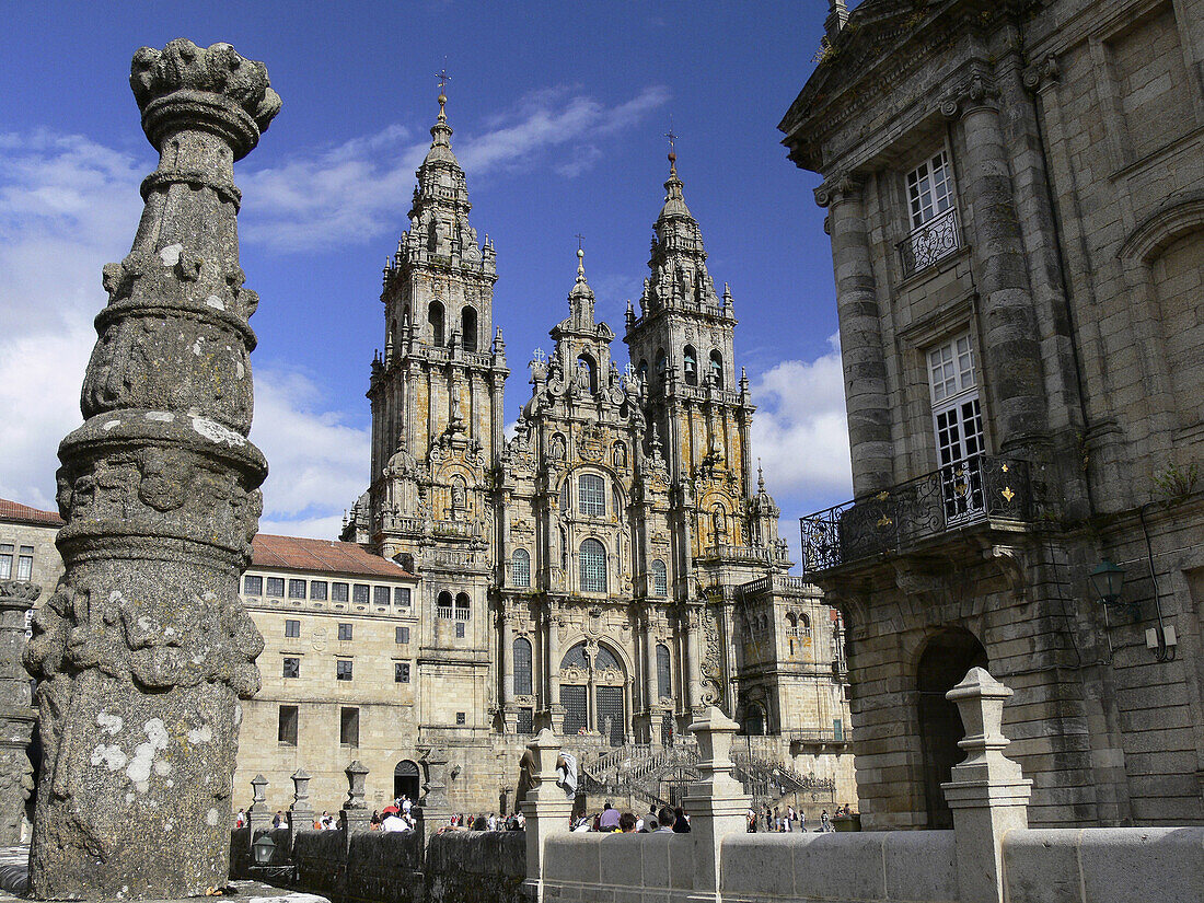 Cathedral, Santiago de Compostela. La Coruña province, Galicia, Spain