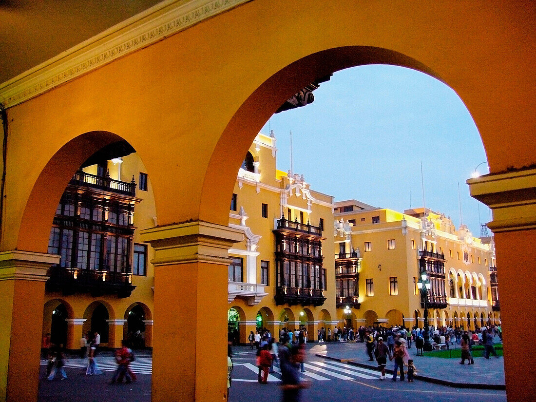 Main Square. Historic centre. Lima. Peru