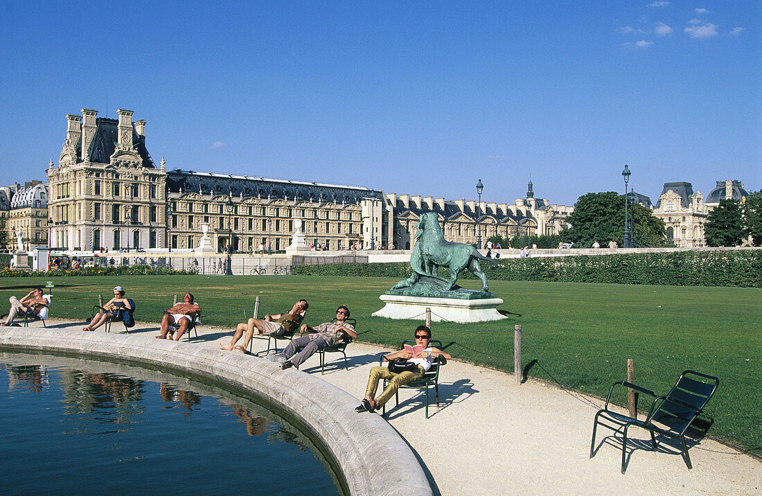 Tuileries Gardens in Paris. France