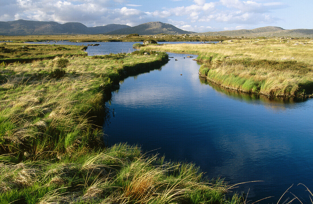 Invermore River in County Connemara. Ireland