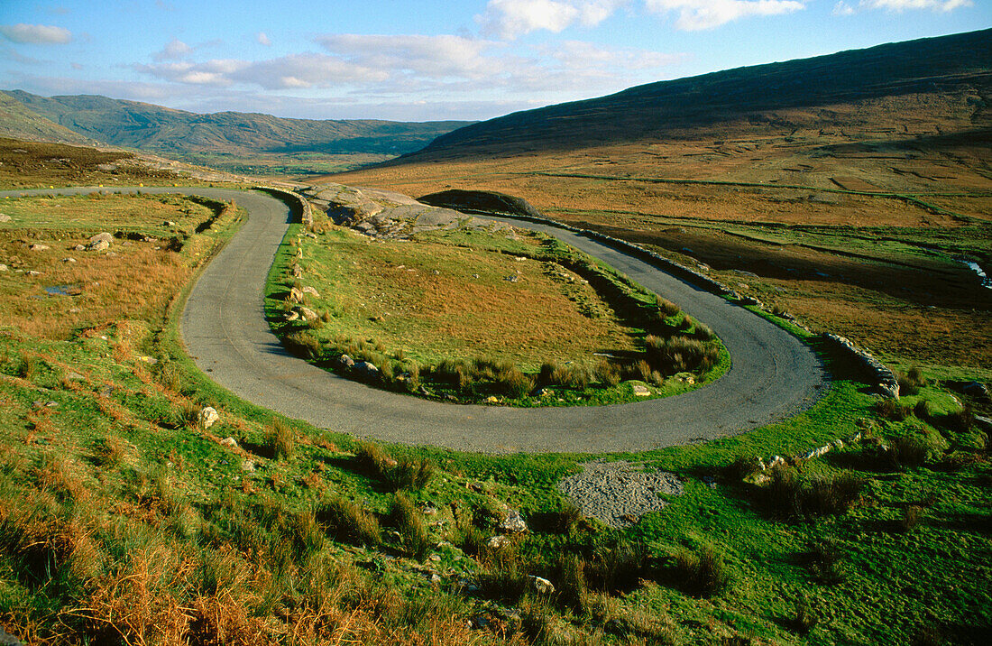 Tim Healy Pass in Beara Peninsula. County Cork. Republic of Ireland