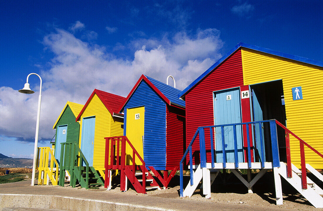 Beach houses in Cape Peninsula. South Africa