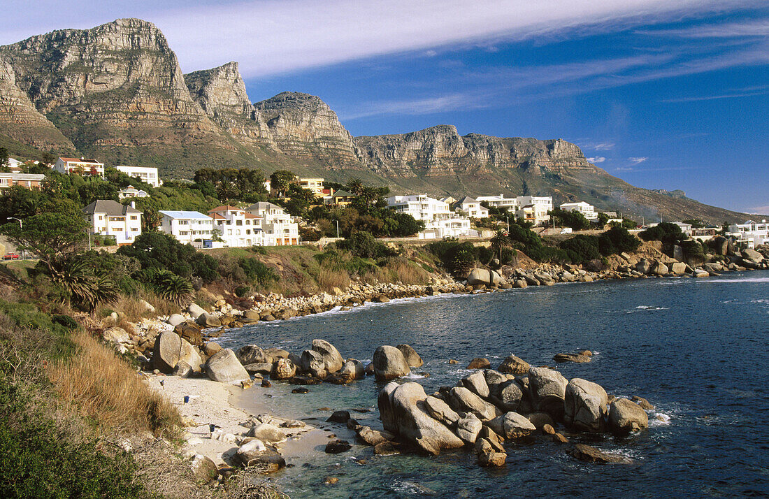 Camps Bay in Cape Town. South Africa