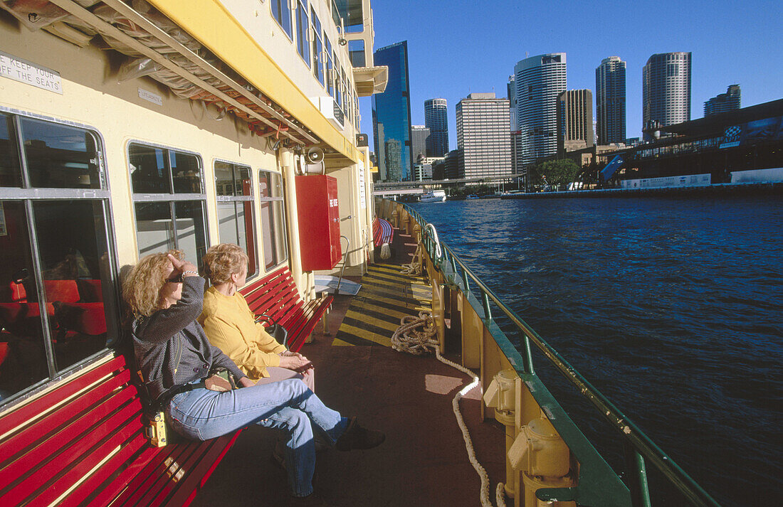 View of Sydney from a ferry. Australia