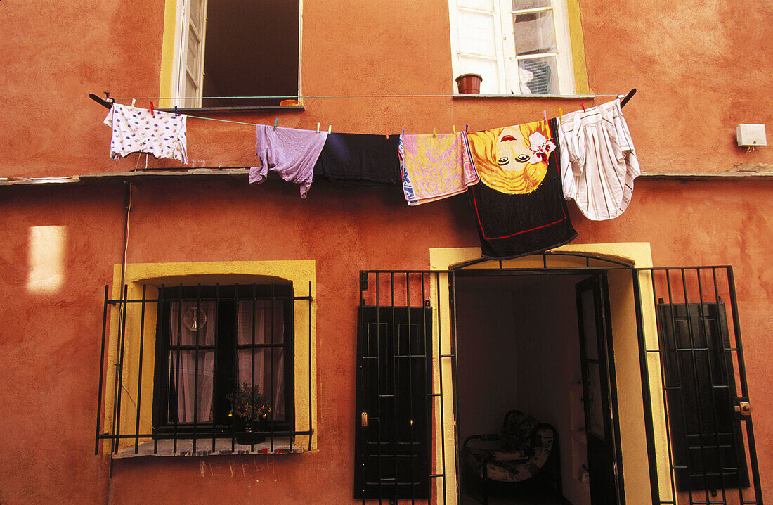 House in the citadelle of Bastia. Corsica Island. France