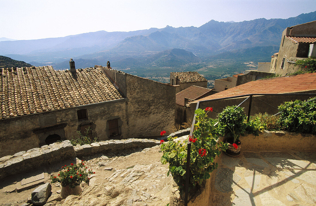 Sant Antonino in Balagne region. Corsica Island. France