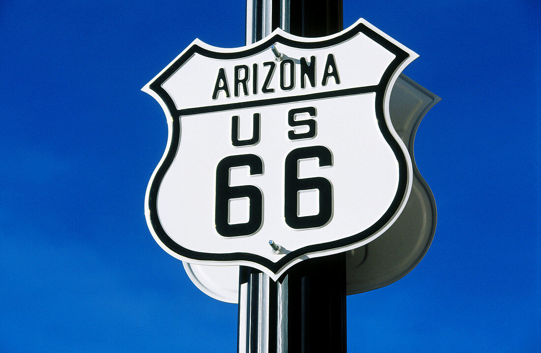 Route 66 sign in Arizona, USA