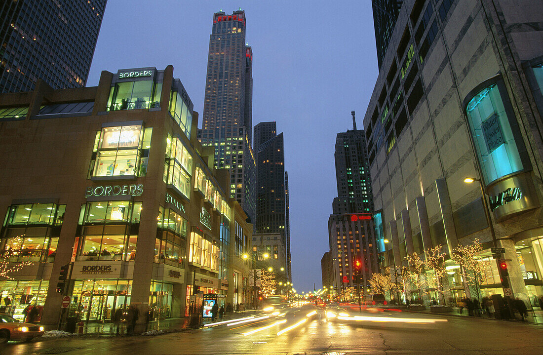 North Michigan Avenue. Chicago. Illinois. USA.