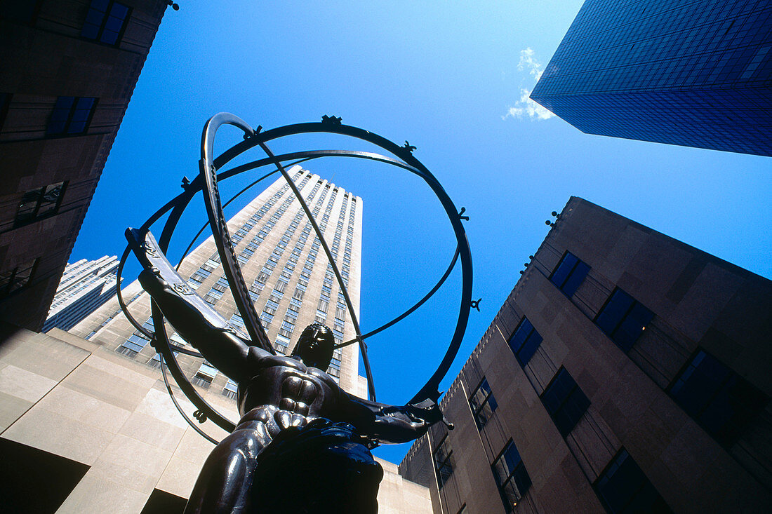 Atlas. Rockefeller Center. New York city. USA.