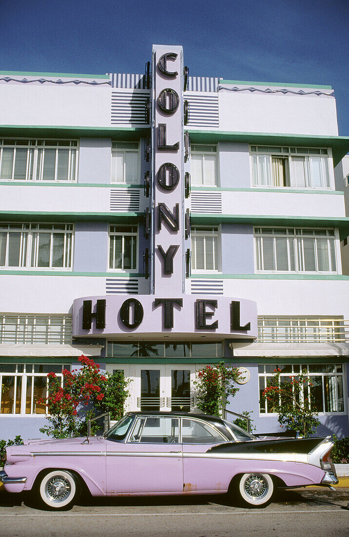 Art Deco district. Miami Beach. Florida. USA.