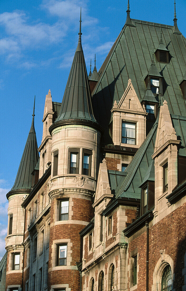 Frontenac Castle. Quebec City. Canada