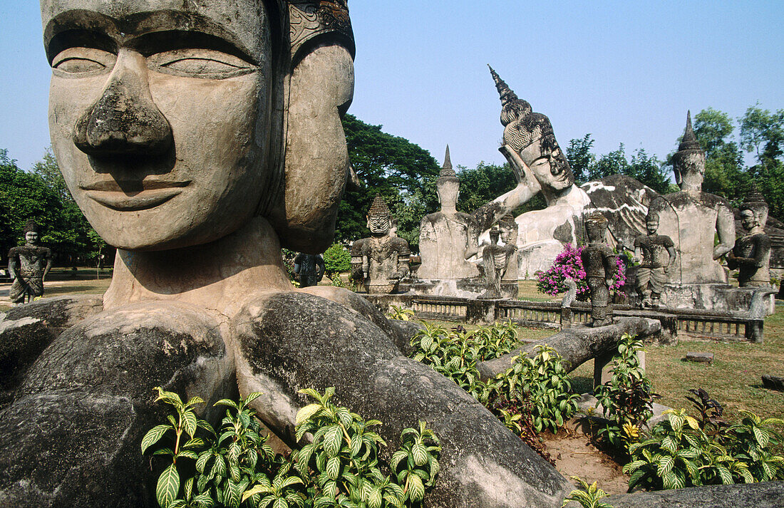 Garden of Buddhas, near Vientiane. Laos