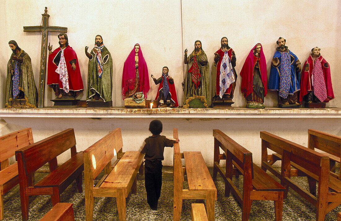 Church. Santiago Atitlan. Lake Atitlan area. Guatemala.