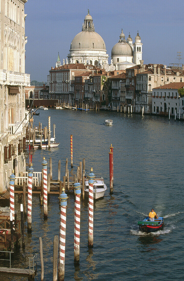 Santa Maria della Salute and Grand Canal, Venice. Veneto, Italy