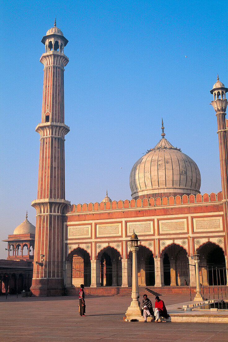 Jama Masjid, Old Indian Mosque, 1658 A.D. Old Delhi, India