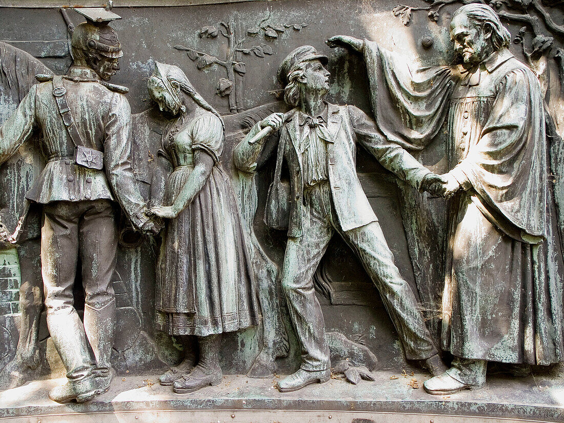 War Memorial by Rudolf Siemering. Franco-Prussian War (1870-71). Kiel, Germany.