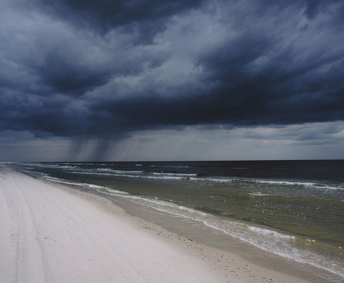 Before a storm in summer. Baltic sea