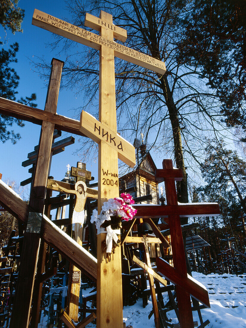 Grabarka, the holy hill of the Polish orthodox believers. Podlasie region. Eastern Poland.