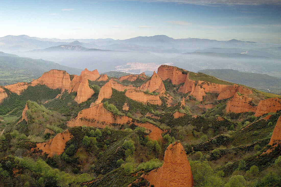 Las Médulas, ancient roman gold mining site. León province. Spain