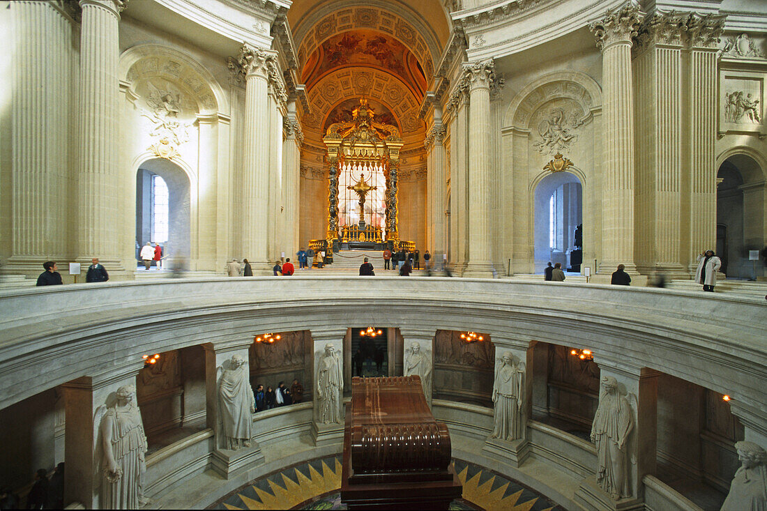 Invaliden Dom, Ludwig XIV, Denkmal der französische Armee, Armeemuseum, Grabmal Napoléons, 7. Arrondissement, Paris, Frankreich