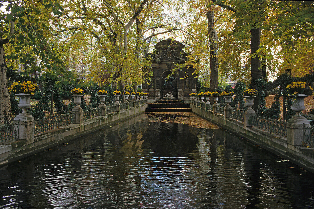 Fontaine Medici, Jardin du Luxembourg, 6. Arrondissement, Quartier Latin, Paris, Frankreich