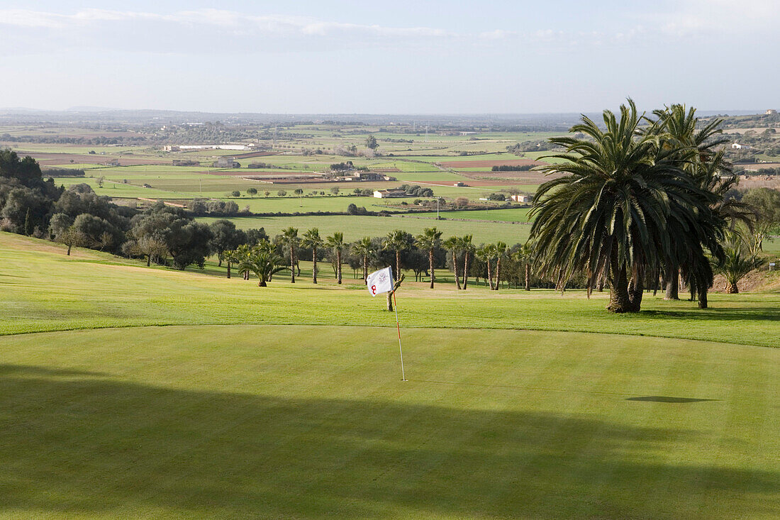 Private 9-Hole Golf Course at La Reserva Rotana Finca Hotel Rural, Near Manacor, Mallorca, Balearic Islands, Spain