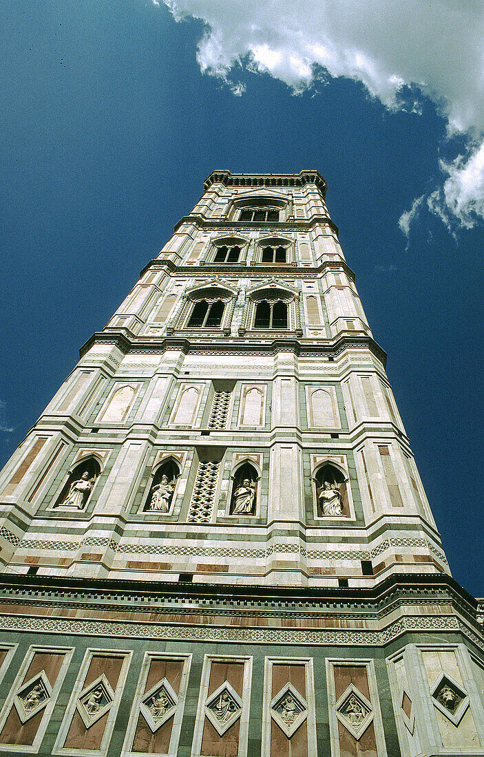 Belfry (campanile) of the duomo. Florence, Italy