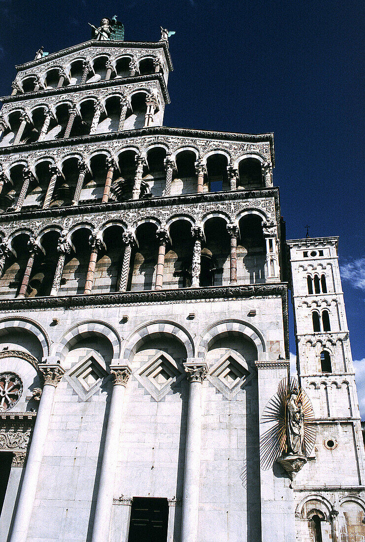 San Michele in Foro church, detail. Lucca. Tuscany. Italy