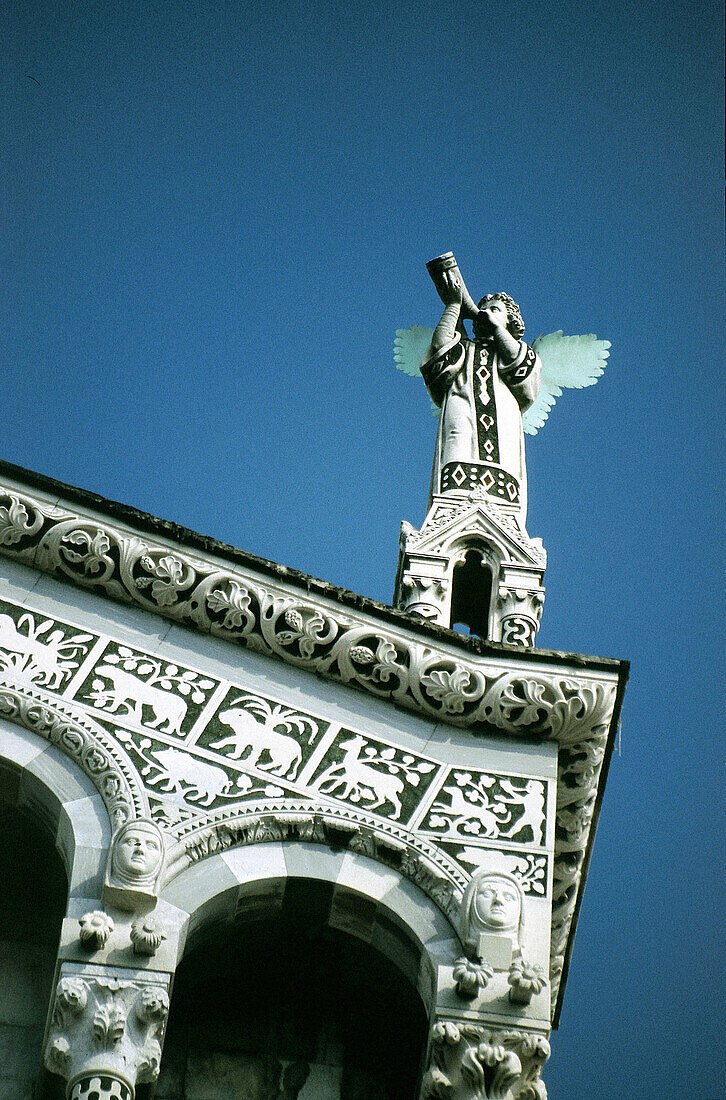 San Michele in Foro church, detail. Lucca. Tuscany. Italy