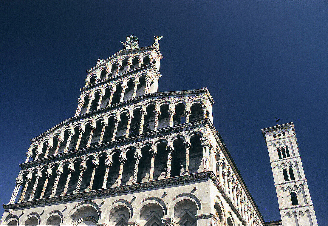 San Michele in Foro church. Lucca. Tuscany. Italy