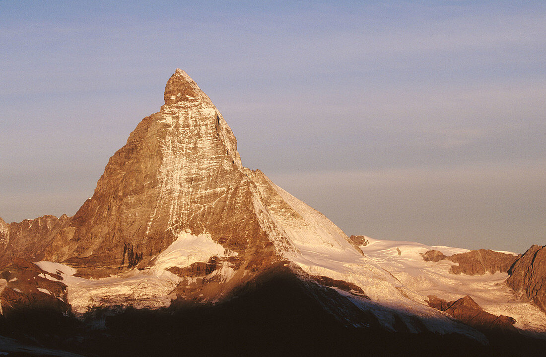 Matterhorn or Cervino. View from the Gornergrat. Alps. Valais. Switzerland.