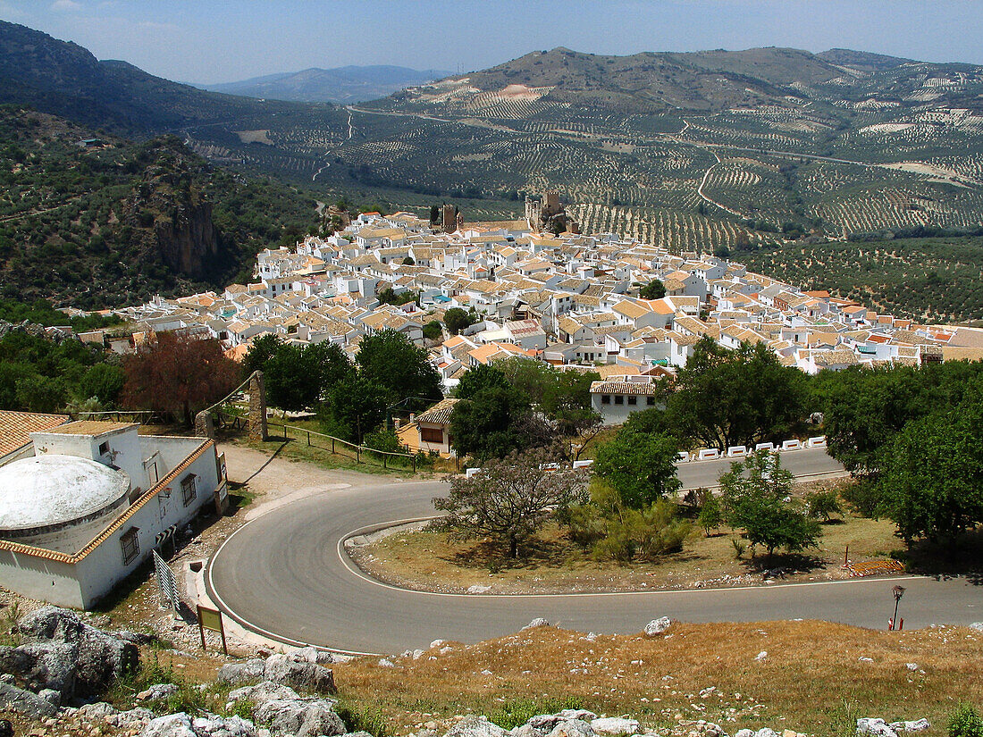 Road to Zuheros. Córdoba province, Andalusia. Spain