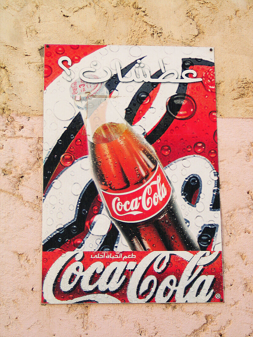 Coca-Cola sign. Morocco.